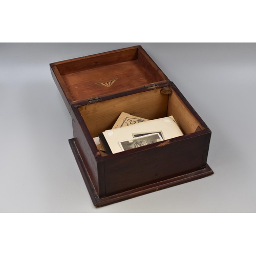 336 - Vintage Wooden Box to include Mostly 1930’s Photograph’s (Including Negatives) and a Num... 