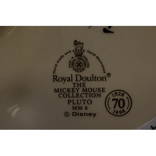 283 - Royal Doulton The Mickey Mouse Collection Pluto Figure with Original Box