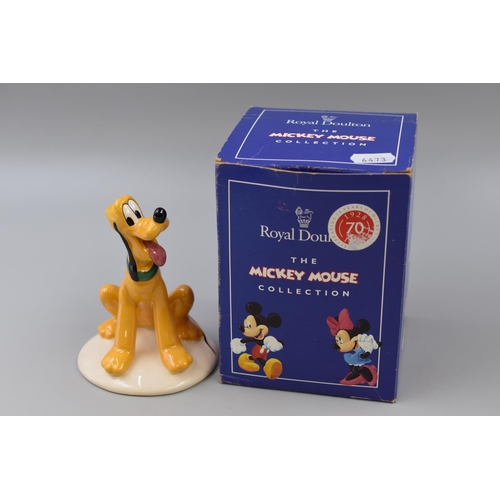 283 - Royal Doulton The Mickey Mouse Collection Pluto Figure with Original Box