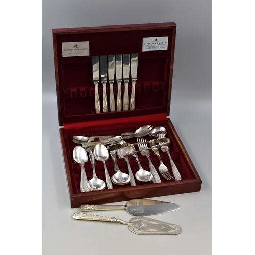 343 - Mixed Selection of Stainless Steel Cutlery Including Cake Knife, Pusher and More