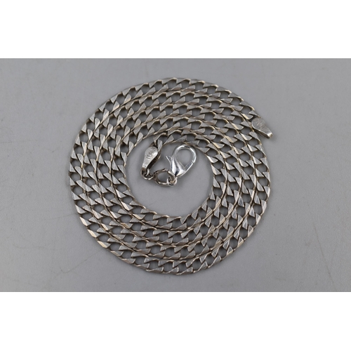 164 - Silver 925 Curb Link Necklace