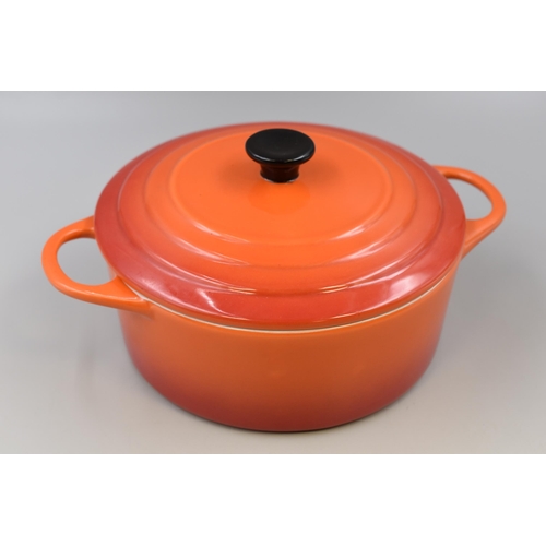 350 - Professional Cooks Phil Vikery Ceramic Lidded Crock Pot in Sunburnt Orange 9