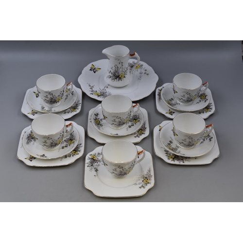 354 - A Nineteen Piece Salisbury 'Khyber' Tea Set, One Cup is AF