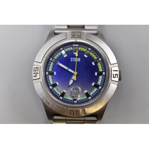 100 - Storm Gents Quartz Watch AU6 1349, Working