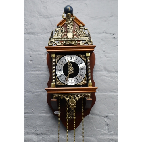 363 - Franz Hermle wall clock in working order (seems to be complete)