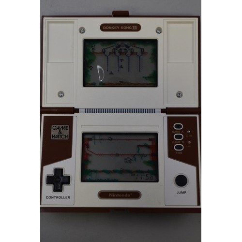 185 - Donkey Kong II 2 Multi Screen Nintendo Game & Watch, Boxed and working JR-55 1983