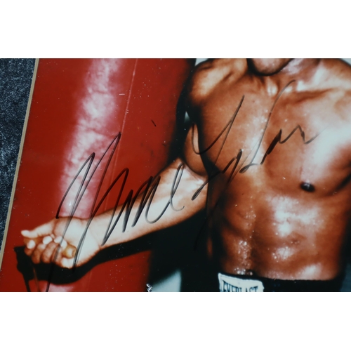 368 - Framed Signed Photo of Mike Tyson Approx 14 x 18 Inches