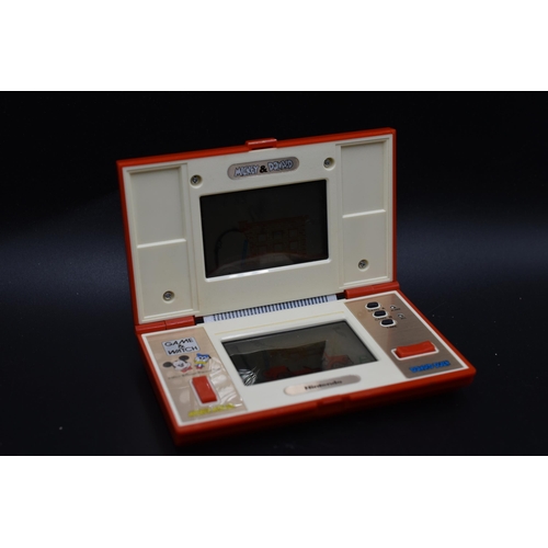 186 - Nintendo Game & Watch Mickey & Donald LCD Game Very Good Condition DM-53 boxed and working w... 