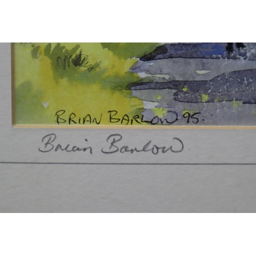 369 - A Framed and Glazed Pencil Signed Brian Barlow Print Depicting Cox Green Road. Approx 18