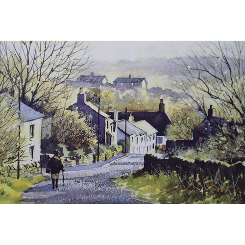 369 - A Framed and Glazed Pencil Signed Brian Barlow Print Depicting Cox Green Road. Approx 18