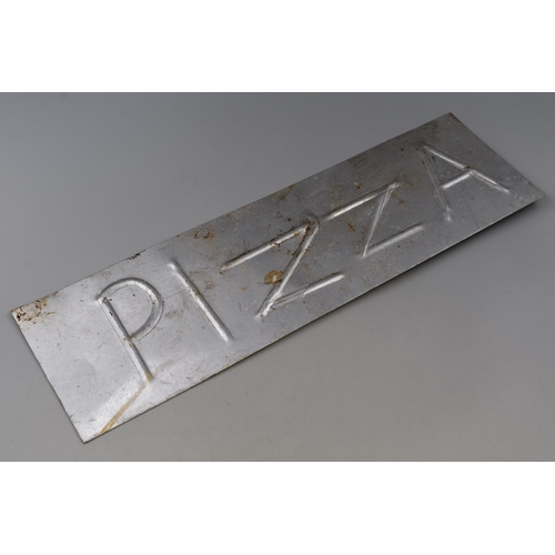 Aluminium Pizza Sign (Approx. 21" x 6.5")