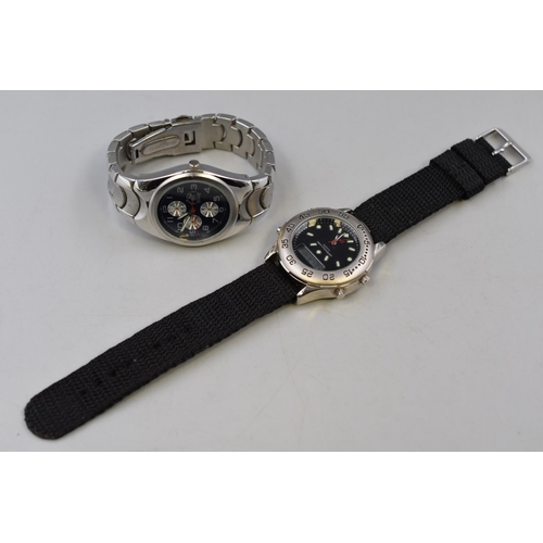 118 - Two Watches including Time Quartz Alarm Chronograph and Hollywood Beverley Hills Country Club Quartz... 