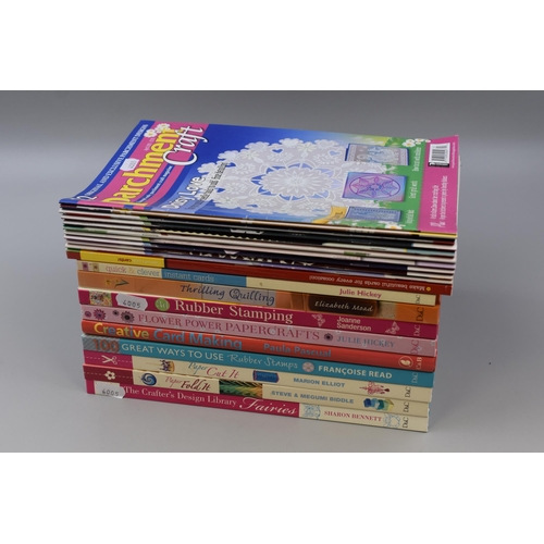 464 - Mixed Lot of Arts and Craft Books to include Rubber Stamping, Quilling, Paper Folding and more