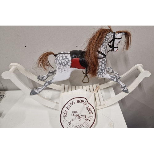 380 - Rocking Horse From The Rocking Horse Shop in Fangfoss York. Complete With Grooming Kit in Bag.91 in ... 