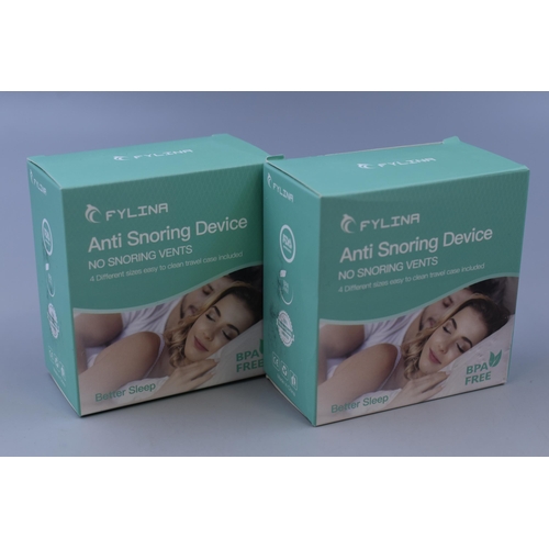 381 - Two New Boxed Anti Snoring Devices by Fylina