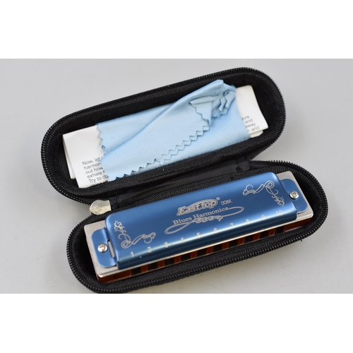 386 - East Top Blues Harmonica in Box with Case