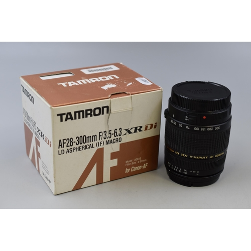 391 - Tamron AF28-300mm Macro Model A061E for Canon -AF complete with Original Box