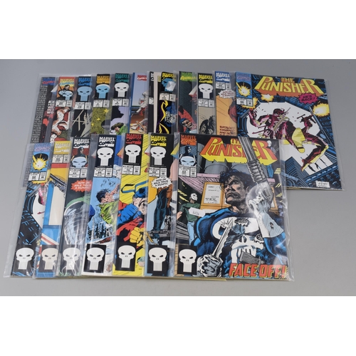 531 - Selection of Vintage The Punisher Comic Books Including The Punisher : FACE OFF!, The Punisher : EUR... 