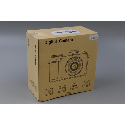 393 - Brand New Boxed Dual Digital Camera complete with Charging Lead, Accessories and Instruction Manual.... 