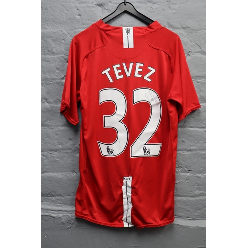 581 - Signed ' Carlos Tevez' Manchester United FC Shirt, No Authenticity Given