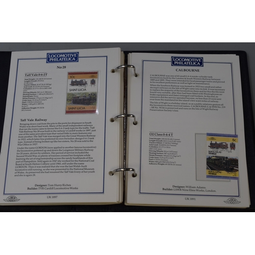 419 - Two items to include Collection of Railway Locomotive Mint Stamps in Collectors Album for GWR 150th ... 