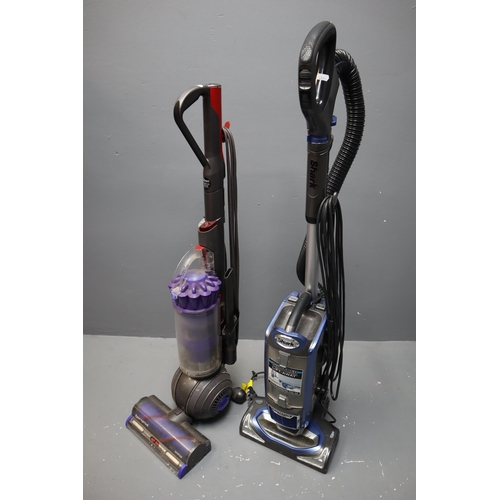 596 - Two Bagless Hoovers to include Working Dyson Lightball Animal and a Shark liftaway Hoover (lights up... 