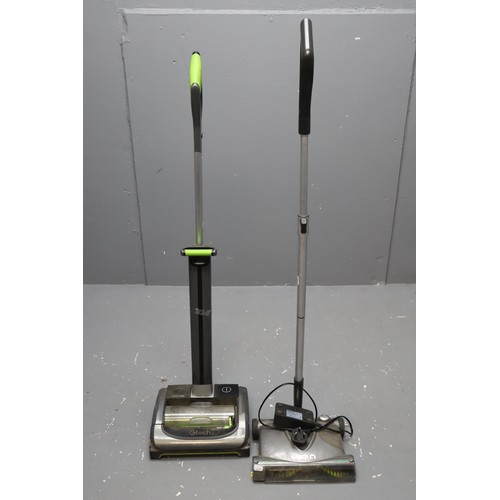 597 - Two Gtech Cordless Vacuum Cleaners including Air Ram (Working) and ecocharge with Power Lead (a/f)