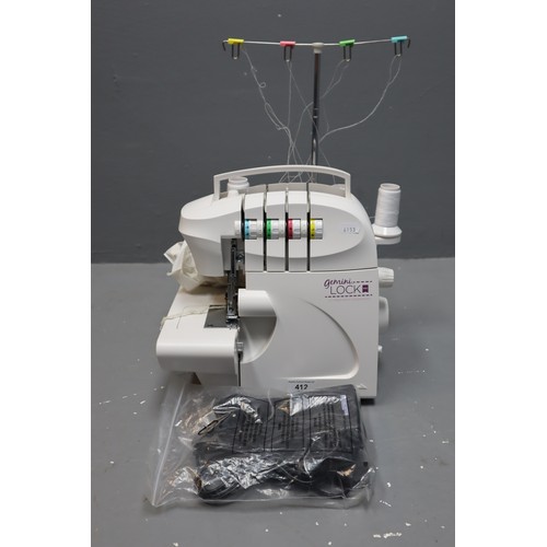 504 - Gemini LOCK pro by Crafters companion. Overlocking sewing machine. untested, No Pedal/Cables