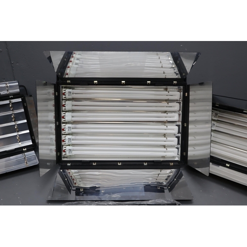 740 - Three HWA Art Professional Florescent Light Banks (One 655 and Two 455), Two Power On When Tested Ot... 