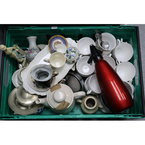 793 - A Large Selection (Three Boxes) of Mostly Ceramics To Include Port-Dundas, Wedgwood, Cornish Ware an... 