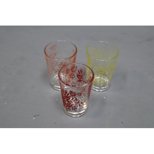 765 - A Large Selection (Three Boxes) of Assorted Drinking Glasses. Includes Etched Glassware, Tankards, S... 