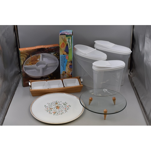 787 - Selection of Kitchenware including, Dip Trays, Cereal Storage Containers, Cling Film Dispenser and M... 