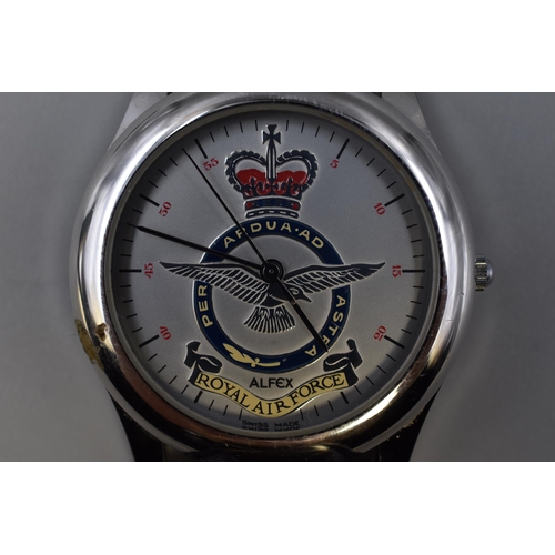 78 - Royal Air Force Gents Watch Complete with Leather Strap