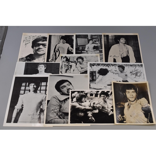 461 - Selection of Bruce Lee Themed Items Including Autographs, Comic Books Signed by Writer and Drawing A... 