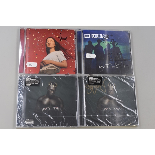 460 - Selection of 4 Music CDs (3 of Them Are Signed) Including 2 Stormzy 'Heavy is The Head', Sigrid 'Suc... 