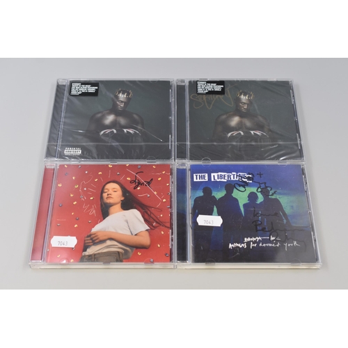 460 - Selection of 4 Music CDs (3 of Them Are Signed) Including 2 Stormzy 'Heavy is The Head', Sigrid 'Suc... 