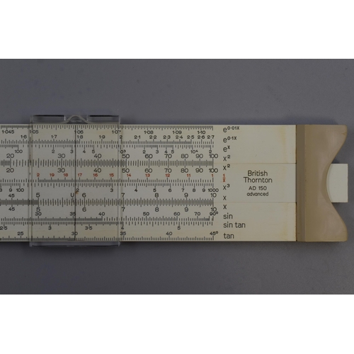 309 - Vintage British Thornton AD 150 Advanced Slide Rule With Case