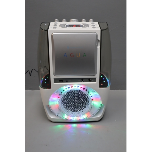 554 - Boxed Bluetooth Karaoke Singing Machine with Built In Dancing Water Speakers complete with Microphon... 