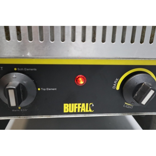 558 - A Buffalo GF269 2400W Commercial Stainless Steel Toaster, Powers On When Tested