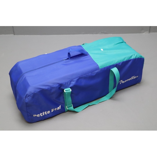 341 - Petite star travel cot in carry bag