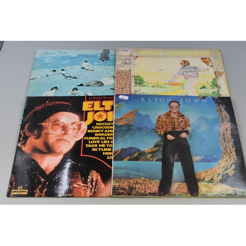 489 - A Selection of Six Elton John Vinyl LP's To Include Goodbye Yellow Brick Road, Captain Fantastic, Bl... 