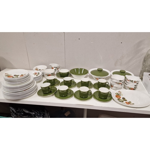 345 - Approx 77 Pieces of Johnson Brothers Snowbrite Dinnerware includes 2 Tureens with Lids, 8 Duos, Larg... 