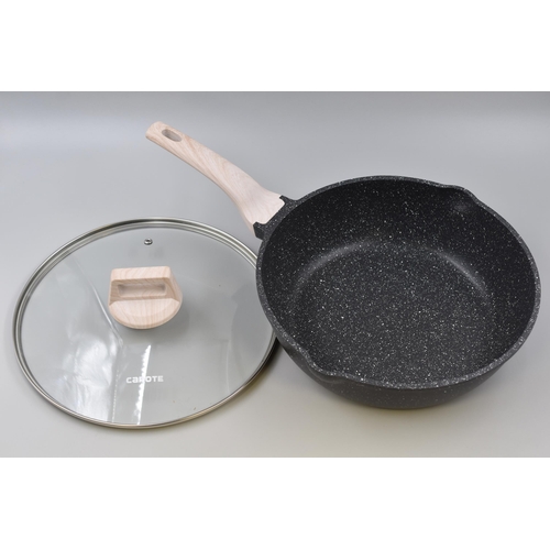 580 - As New Boxed Carote Non-Stick Granite Covered Pan 11