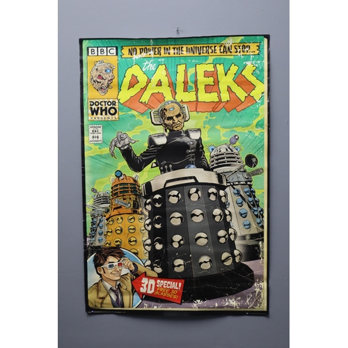 355 - Doctor Who Daleks Advertising Poster (3ft x 2ft)