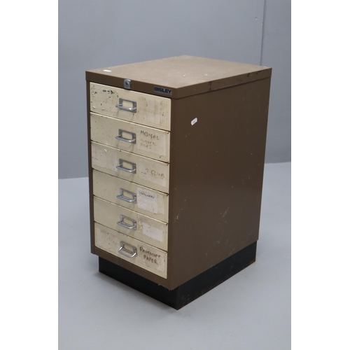 591 - Bisley Steel Multi Drawer Filing Cabinet Approx 27