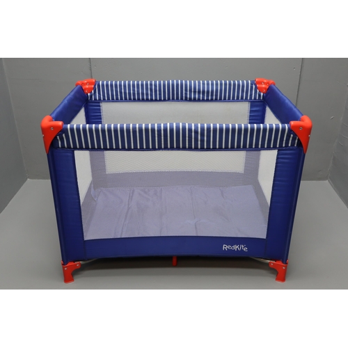 596 - A Moses Basket on Stand, With Travel Cot