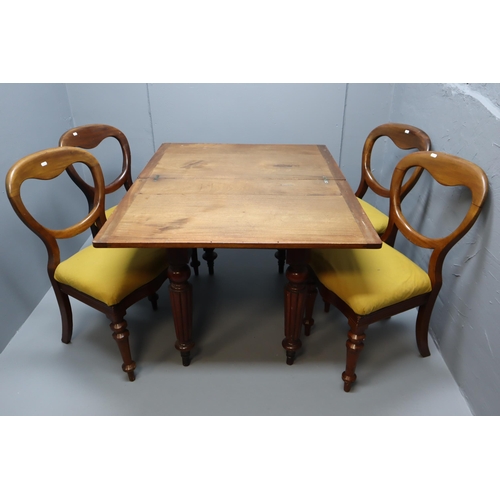 605 - Mid century extending dinning table 47