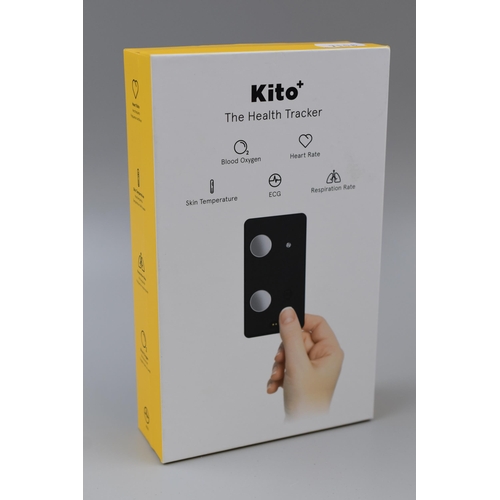 379 - Brand New Boxed Kito+ Health Tracker Monitored by App Downloaded on Your Mobile Phone