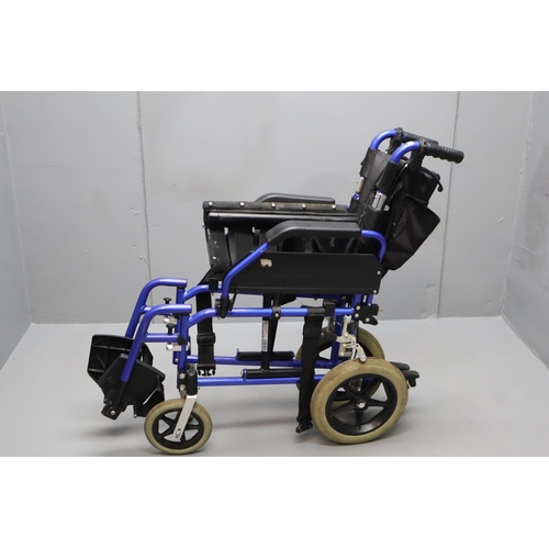 610 - Lightweight Folding Enigma Wheelchair complete with Footrest (no cushion)