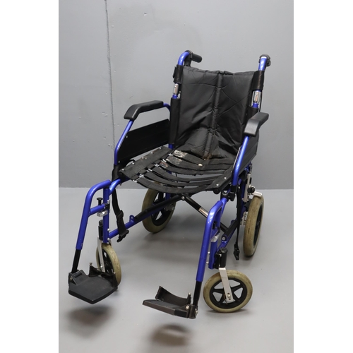 610 - Lightweight Folding Enigma Wheelchair complete with Footrest (no cushion)